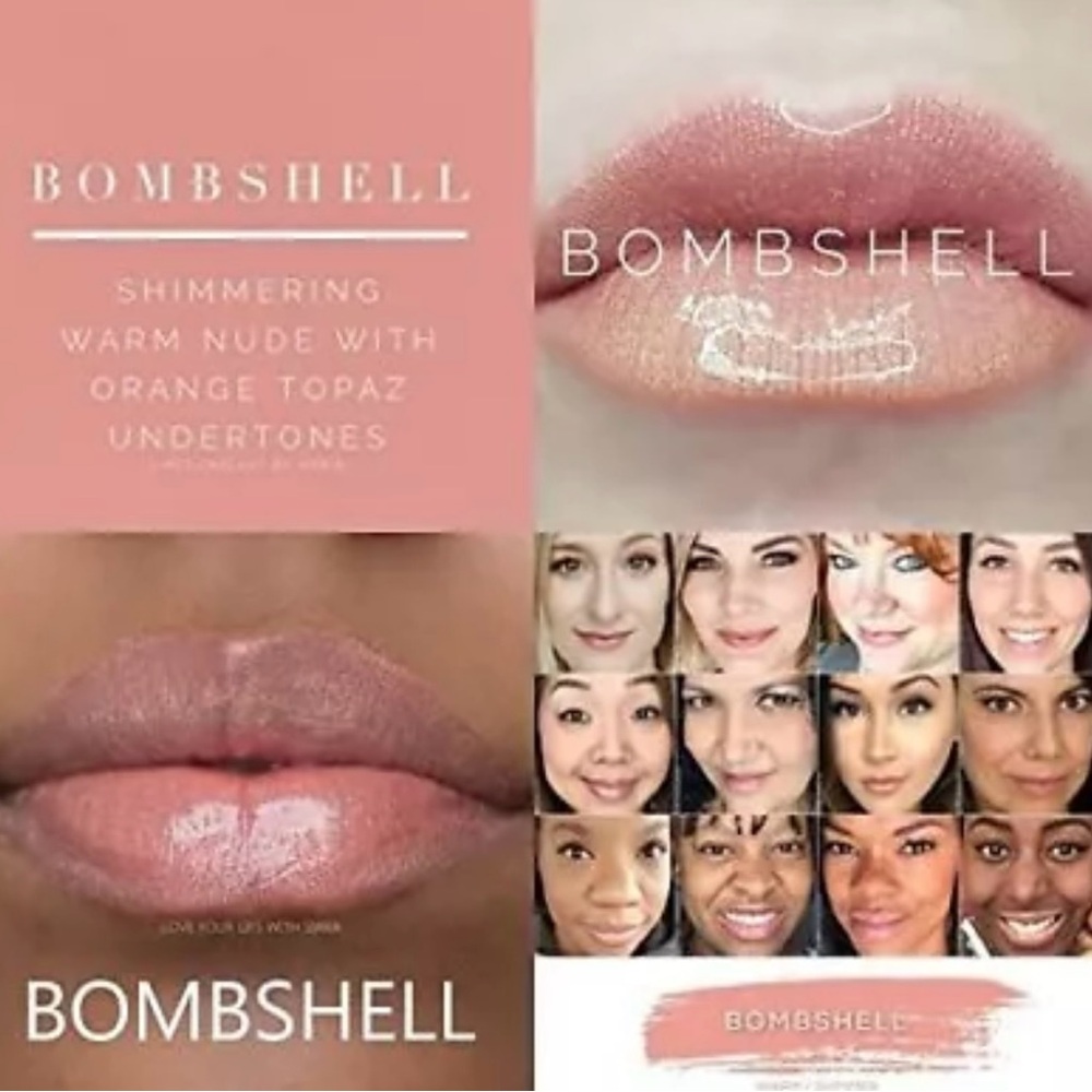 (2)-Lipsense BOMBSHELL SeneGence Lip Colors Glosses Lipstick FULL SIZE Sealed